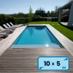 Liner piscine 10m x 5m rectangulaire, hauteur 1,50m - Protect 33
