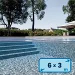 Liner piscine 6m x 3m rectangulaire, hauteur 1,50m - Supérieur Uni