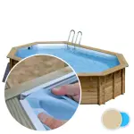 Liner piscine bois SUNBAY Alista - 5m x 3m x 1,3m 75/100ème beige