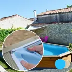 Liner piscine bois SUNBAY Lavender - 5,7m x 3,95m x 1,27m 75/100ème bleu pâle