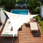 Voile d'ombrage triangle 3 x 3 x 3 m Blanche