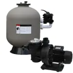 Pack Filtration Caliente Pompe Trend 1/2 CV mono 9m³/H + Filtre Side Ø485mm