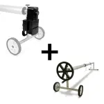 Enrouleur télescopique Ipika 2 pour piscines largeur de 4.9m à 6.45m et longueur maxi 12m + motorisation