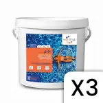 pH Plus seau de 5 kg PoolStyle PSL-500-0010 - Lot de 3