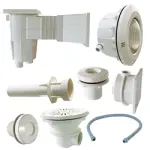 Pack pièces à sceller TRADIPOOL Beton/liner pour bassin 40m³