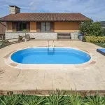 Piscine enterrée en acier GRE Madagascar - Ovale - 5.00 x 3.00 x H 1.50 m - Filtration à sable