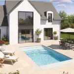 Coque pour piscine NOTA 830C sans filtration - 9,15m x 3,80m H. 1,50m