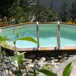 Piscine bois octogonale Ø4m GARDIPOOL OCTOO – Hauteur 1,20 m