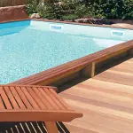 Piscine bois rectangulaire 5 x 3 m GARDIPOOL QUARTOO – Hauteur 1,33 m avec margelles en Pin