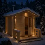sauna d'extérieur Harvia Kuikka SO 2200 + poêle électrique senator 9 kW TRI