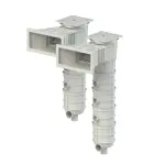 Skimmer filtrant piscine Béton 17,5 l 20 m3/h + 2 cartouches