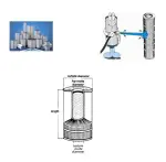 Cartouche d'adaptation pour filtre STA RITE Posiflo 2 GPM/PTM 50