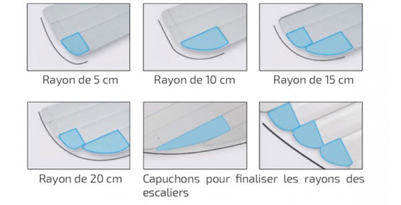 Capuchons lames de volet piscine Capuchons lames de volet piscine