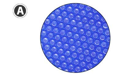 Coloris bâche à bulles piscine bleue 400 microns Coloris bâche à bulles piscine bleue 400 microns