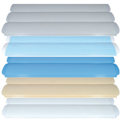 Nuancier de coloris de lames pour volet hors sol abriblue Nuancier de coloris de lames pour volet hors sol abriblue
