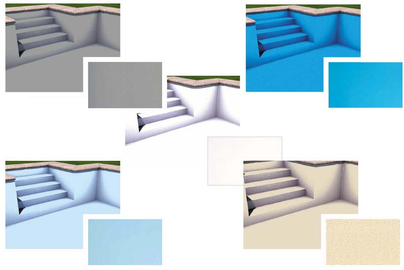 Nuancier coloris de liner pour kit piscine First bloc Nuancier coloris de liner pour kit piscine First bloc