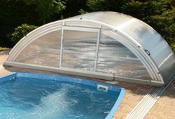 Coloris aluminium standard structure abri piscine Fregate Coloris aluminium standard structure abri piscine Fregate