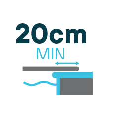 Couverture a barres WALU POOL EVOLE débord Couverture a barres WALU POOL EVOLE débord