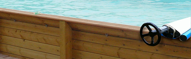 Couverture à Barres Cover Wood Pour Piscine Hors Sol Bois