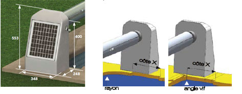 Découpe et encombrement volet carlit solaire Découpe et encombrement volet carlit solaire