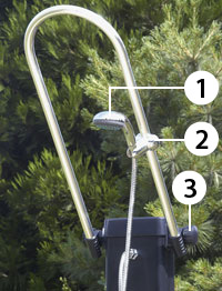 Description de la douche solaire HELIOS 35 L Description de la douche solaire HELIOS 35 L