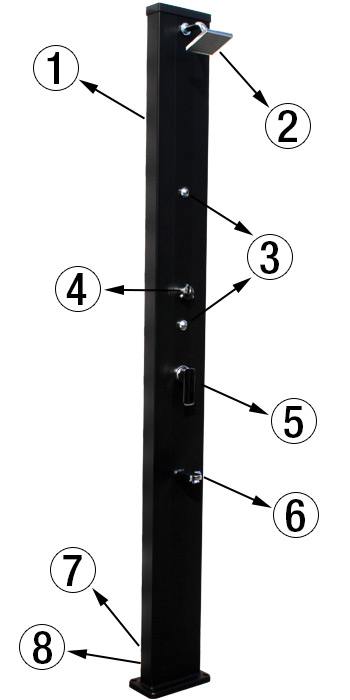 Détails Caliente Design 28L aluminium noire Détails Caliente Design 28L aluminium noire