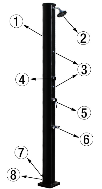 Détails Caliente Design 32L aluminium avec brumisateur Détails Caliente Design 32L aluminium avec brumisateur