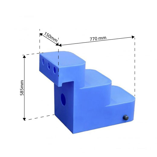 Dimensions de l escalier sauve chien de la marque Astralpool<br />
Dimensions de l escalier sauve chien de la marque Astralpool<br />
