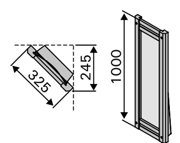 Dimensions harvia futura colour light Dimensions harvia futura colour light