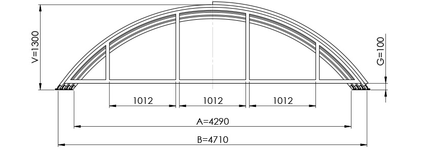 Dimensions largeur abri piscine silhouette XL