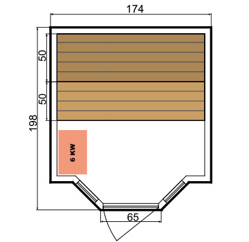 Dimensions sauna zen 4 Dimensions sauna zen 4