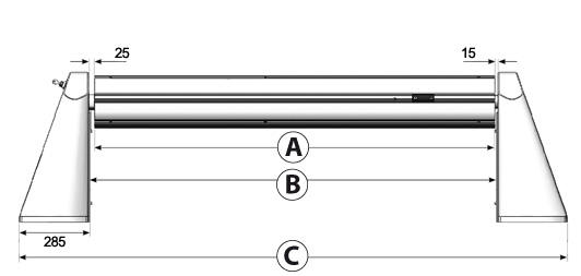 Encombrement volet open solar face Encombrement volet open solar face
