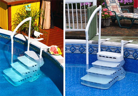 Escalier Amovible AQUARIUS 4 marches Escalier Amovible AQUARIUS 4 marches