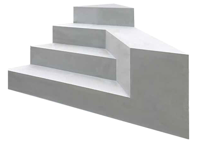 Escalier sous liner Red Pool angle avec banquette 4 m Escalier sous liner Red Pool angle avec banquette 4 m