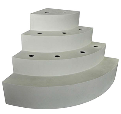 Escalier sous liner Red Pool angle 1/4 rond version grand modele Escalier sous liner Red Pool angle 1/4 rond version grand modele