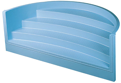 Escalier acrylique Red Pool Roman 3m 4 marches Escalier acrylique Red Pool Roman 3m 4 marches