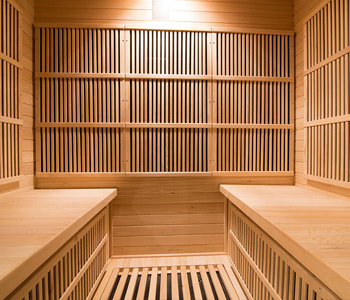 Large espace intérieur sauna infrarouge 4 places Colorado
