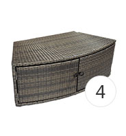 Etagère basse NETSPA pour spa Octopus Etagère basse NETSPA pour spa Octopus