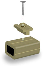 Fixation bois composite Fixation bois composite