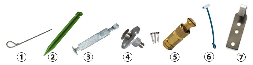 Fixations en options pour la bache d hivernage Fixations en options pour la bache d hivernage