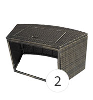 Habillage bloc moteur pour spa NETSPA Octopus Habillage bloc moteur pour spa NETSPA Octopus