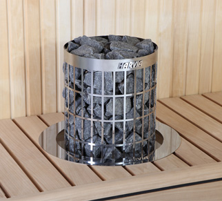 Cadre encastrement poêle sauna harvia cilindro
