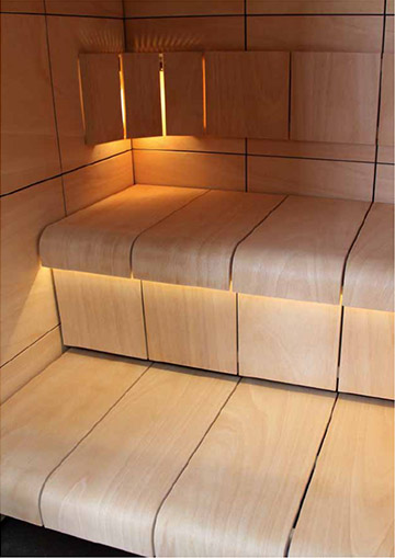 Sauna claro décoration intérieure Ventura Sauna claro décoration intérieure Ventura