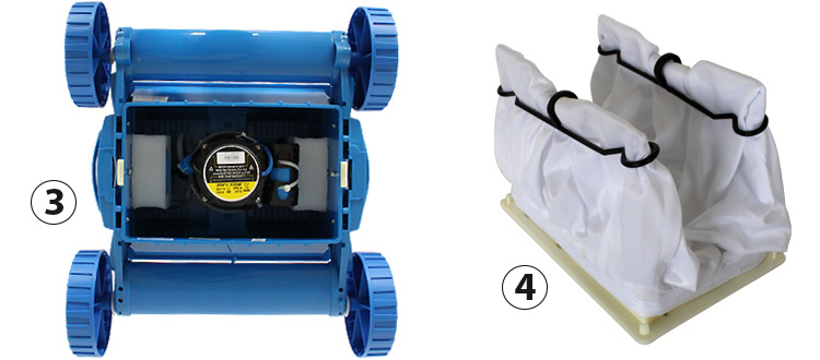 Intérieur et sac robot piscine aquabot pool rover jet
