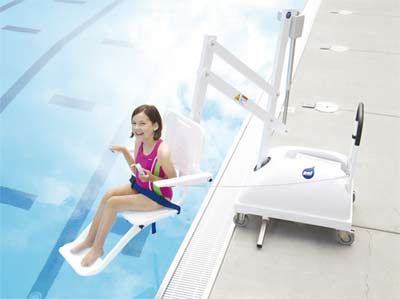 Lève personne PAL pour accessibilité des piscines aux personnes handicapées Lève personne PAL pour accessibilité des piscines aux personnes handicapées