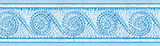 Liner sur mesure frise pour ligne d'eau carthage bleu Liner sur mesure frise pour ligne d'eau carthage bleu