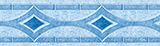 Liner sur mesure frise pour ligne d'eau Mallorca bleu Liner sur mesure frise pour ligne d'eau Mallorca bleu