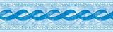 Liner sur mesure frise pour ligne d'eau olympia bleu Liner sur mesure frise pour ligne d'eau olympia bleu