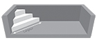 Liner sur mesure ULTIM 75/100 escalier angle intérieur Liner sur mesure ULTIM 75/100 escalier angle intérieur