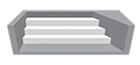 Liner sur mesure ULTIM 75/100ème escalier oblique Liner sur mesure ULTIM 75/100ème escalier oblique